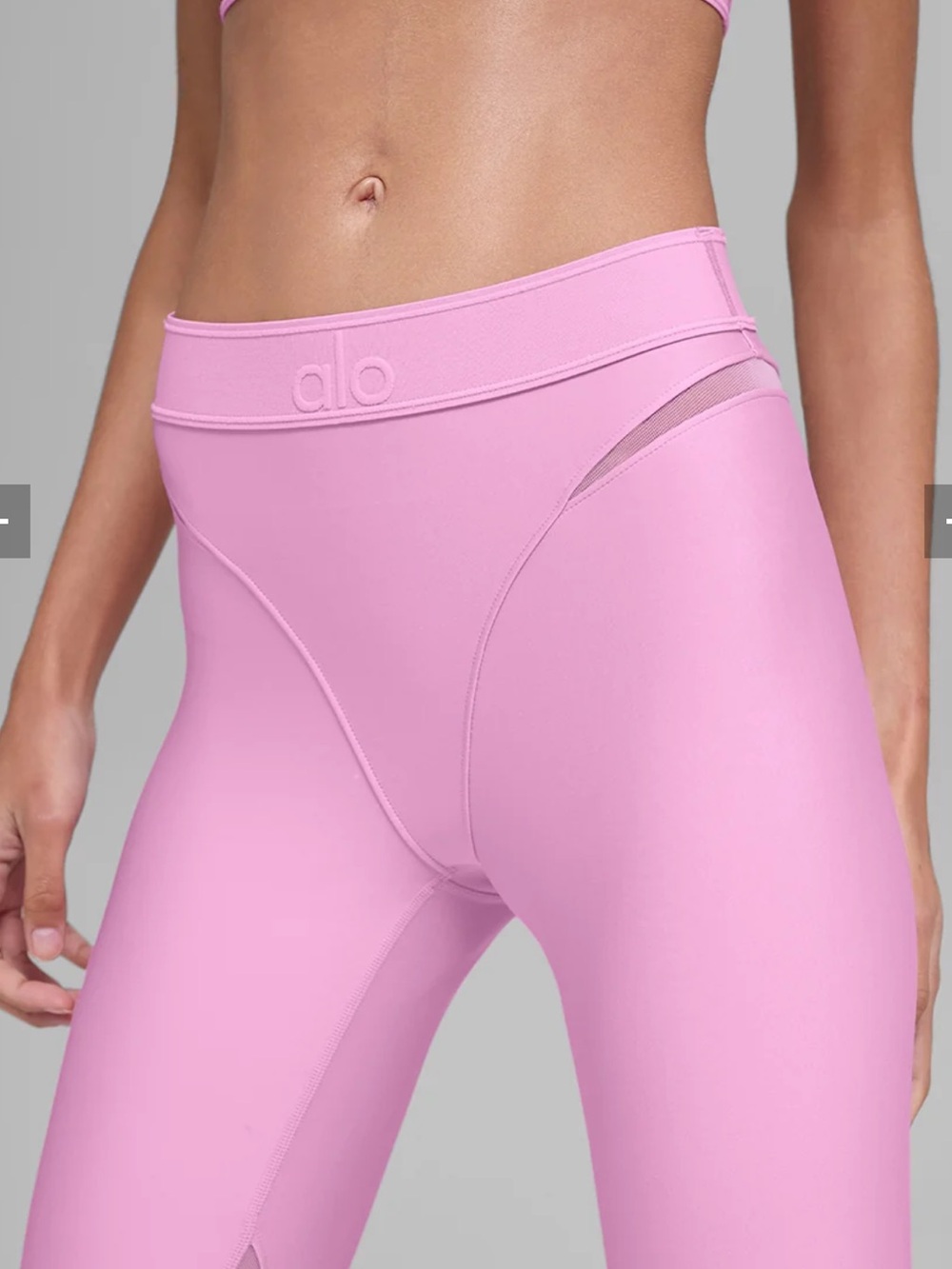ALO Yoga Pink Racerback Sports Bra and High-Waist Leggings Set - Picture 6 of 9